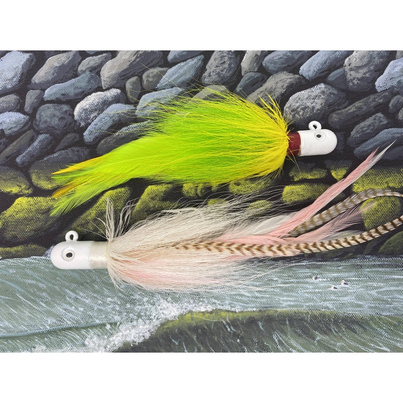 Ties By Ty Bucktails (With Hackles) 1/2 OZ White