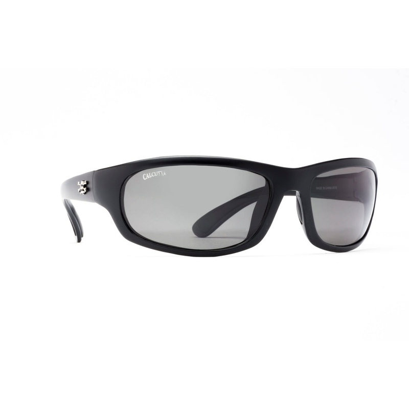 Calcutta Horseshoe Polarized Fishing Sunglasses Black Frame / Gray Lens