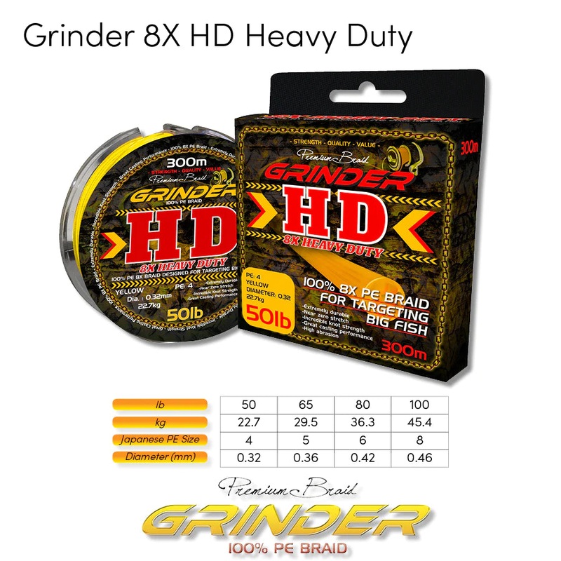 Grinder 8X HD Braid 1000m 100lb