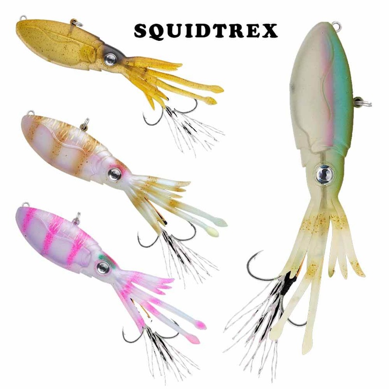 Nomad Design Squidtrex 65 Vibe Lure AQUA GHOST