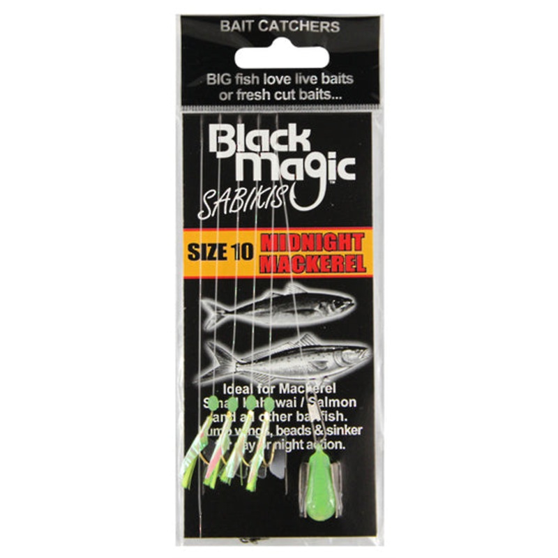 Black Magic Sabiki Rig Midnight Mackerel 7
