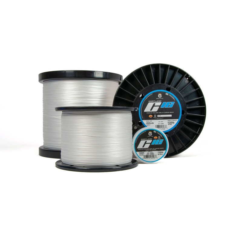 Cortland C16 Super Braid – White WHITE 40 LB 600 YDS