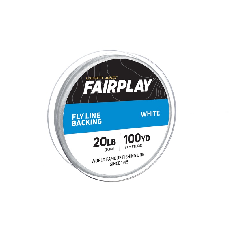 Cortland Fairplay Fly Line Backing – White WHITE 20 LB 100 YD