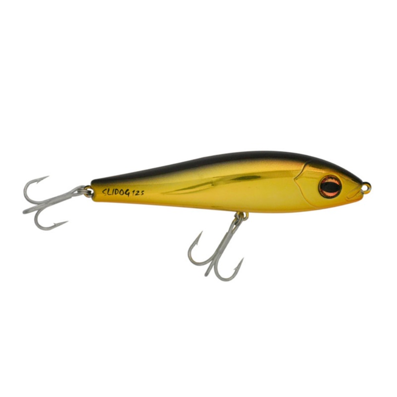 Halco Slidog 125 Hard Lure | Size: 125mm | 52g Chrome Gold Black Back