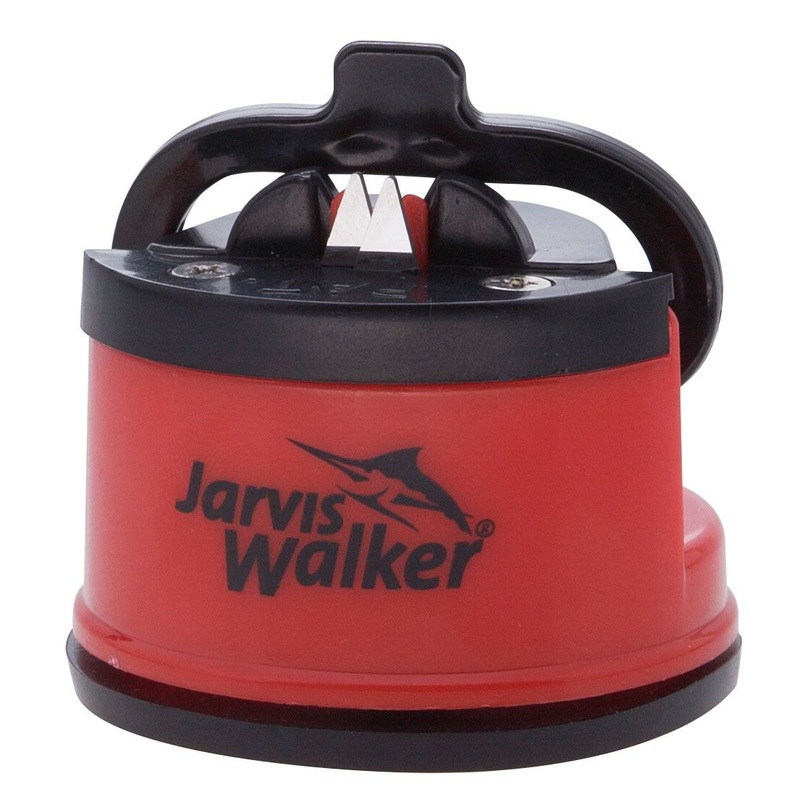 Jarvis Walker Knife Sharpener with Vacuum Base RED