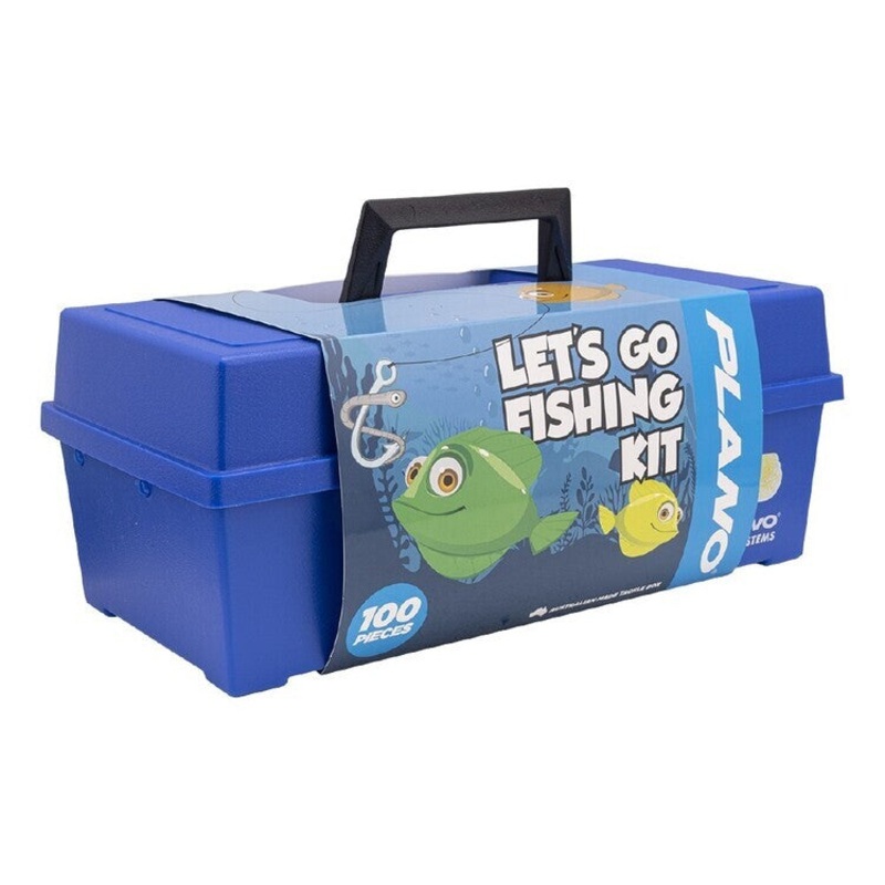Plano 2100 Series Tray Box 100-piece Tackle Kit Blue
