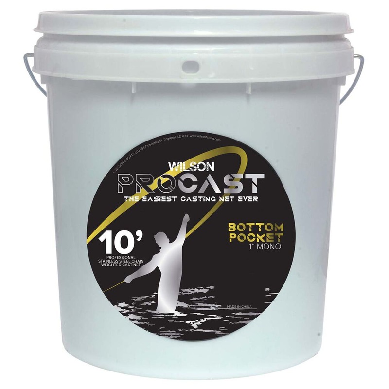 Wilson Pro Cast Chain Bottom Pocket Professional Cast Net 10ft