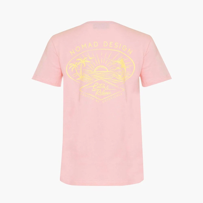 Nomad Design Womens T-Shirt Catch And Release Blush 12