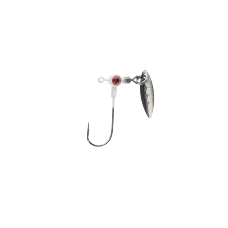 Strike King Mr. Crappie Sausage Spin Jig Head White 1/16oz