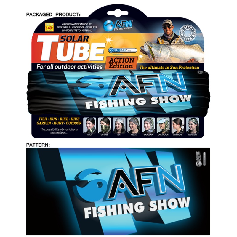 AFN Solar Tube Breathable Protective Face Mask Shield Buff Agro Snapper