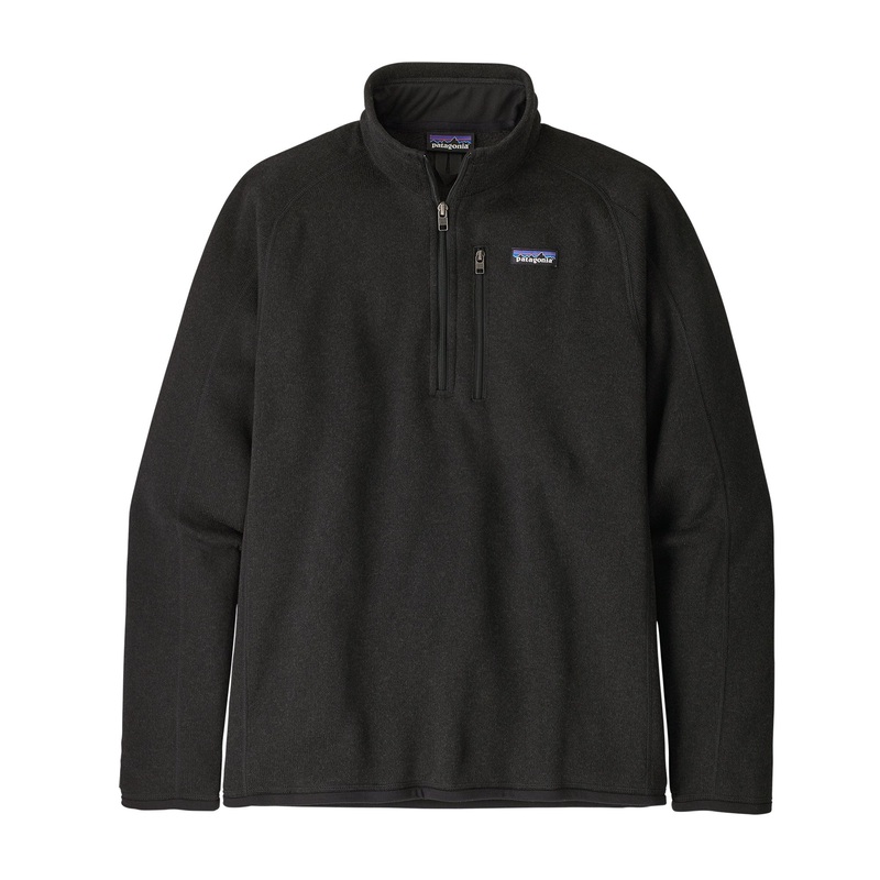 Patagonia Mens Better Sweater 1/4 Zip – Black Large