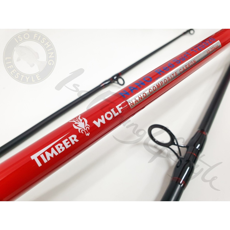 Timber Wolf Nano Carbon Surf Fishing Rod 10′ – 2 PC