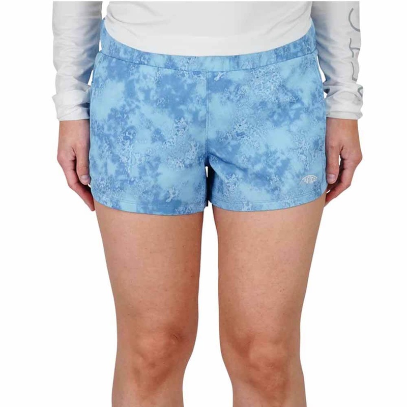 Aftco Airy Blue Acid Camo Impact Tactical Women’S Short X-LARGE