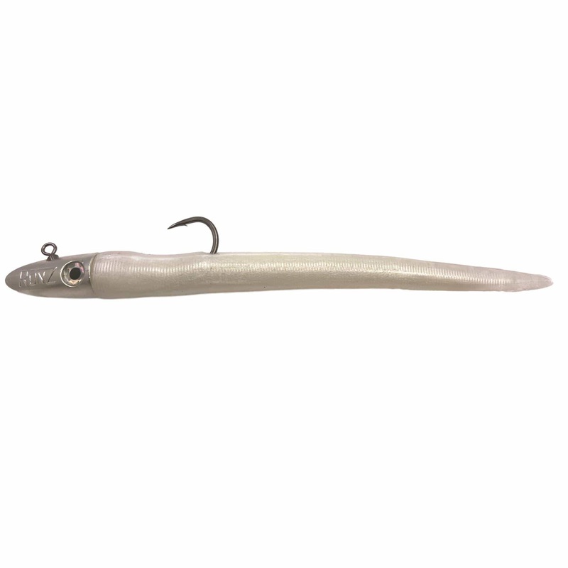 RonZ Big Game Series Rigged Soft Baits 8″ – 2.5oz Big Game Series HD 2.5 White Pearl