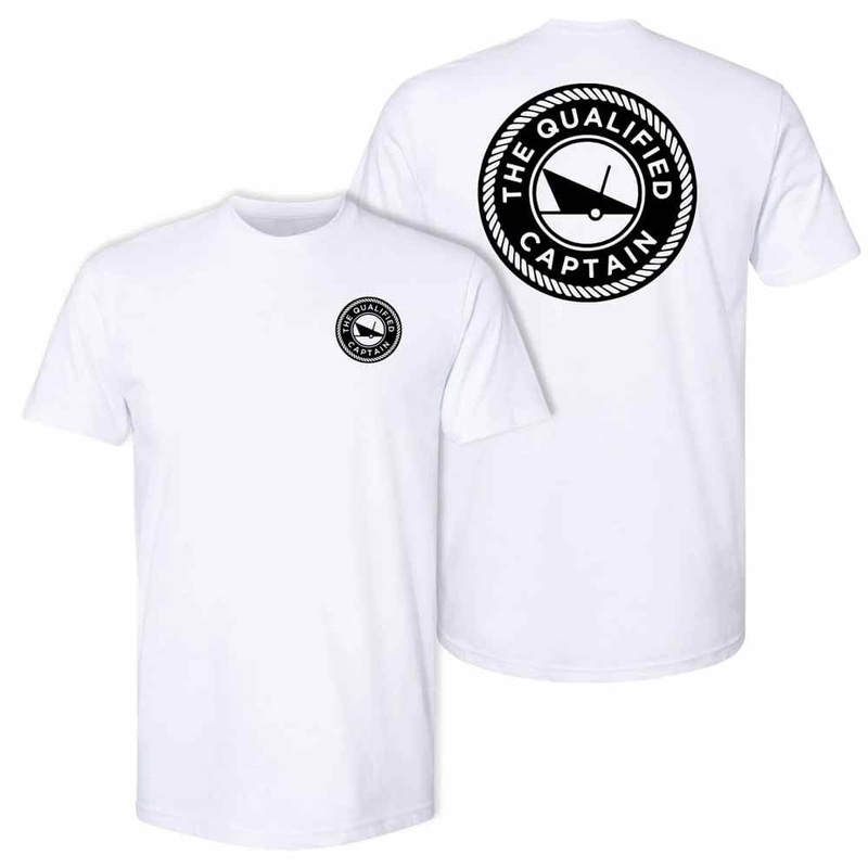 The Qualified Captain White/Black Qualified S/S Tee Shirt 3X-LARGE