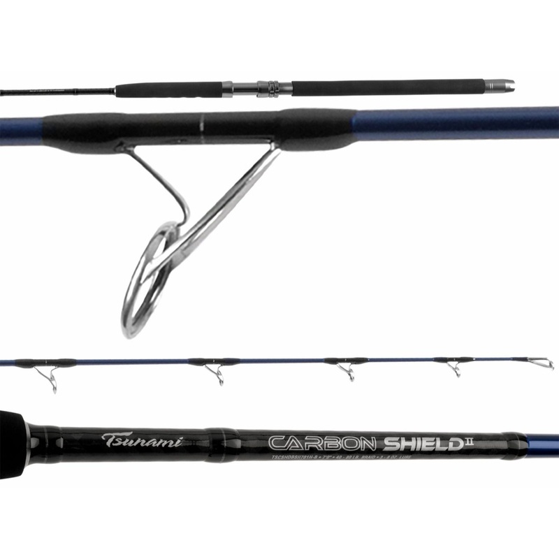 Tsunami Carbon Shield II Boat Conventional Rods TSCSHDBCII701MH-B