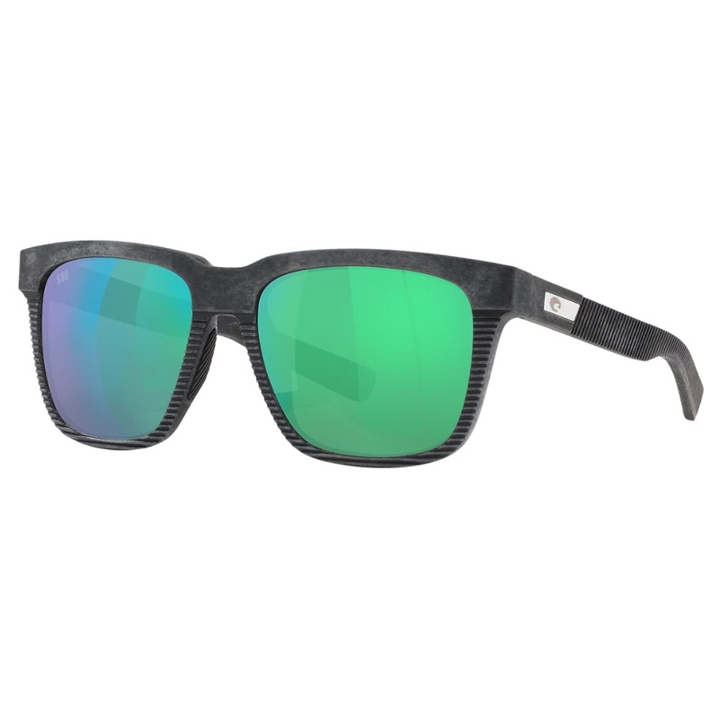 Costa Pescador Polarised Glass Sunglasses Net Grey Frame / Green Mirror