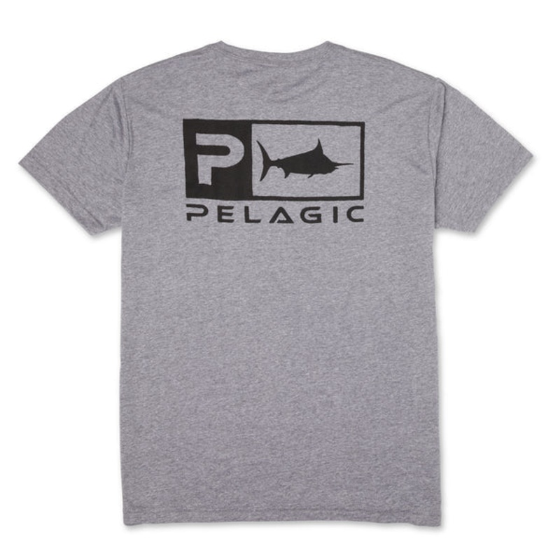 Pelagic Premium Short Sleeve Triblend Rusted Icon Premium Heather Small