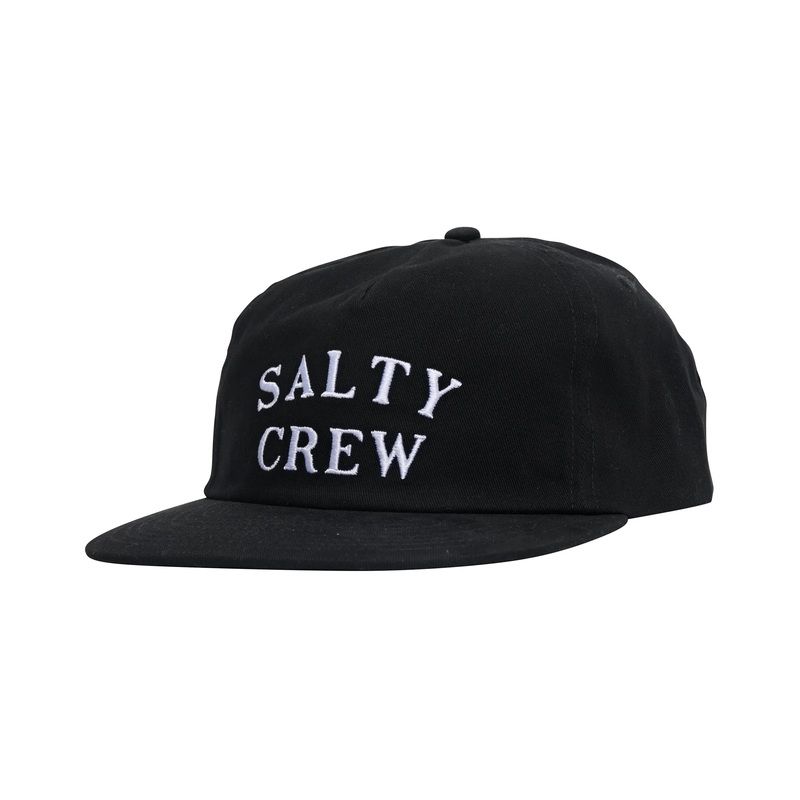 Salty Crew First Mate 5 Panel Cap Black