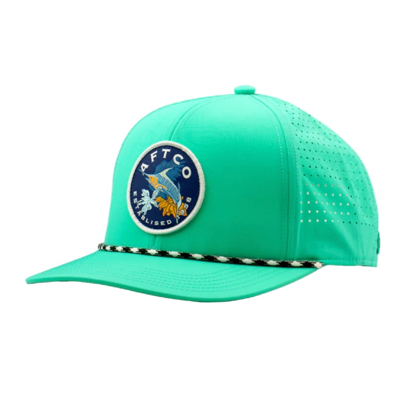 Aftco Tropical Marlin Tech Hat Mint