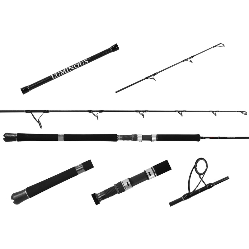 Jigging World Luminous Hi-Pitch Spinning Rods 5’8″ 40-65lb 250g