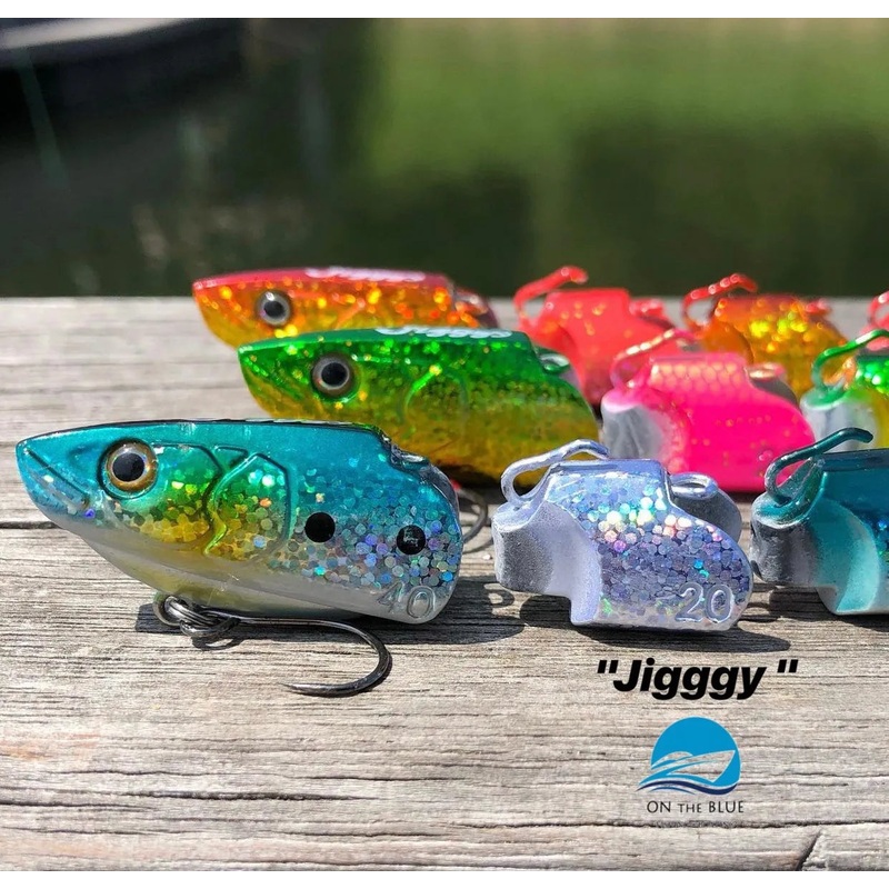 Jointed Swimming Jig – On The Blue – Jigggy 100g #02 Turnip Orange