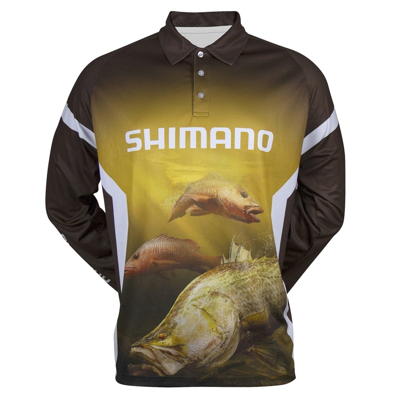 Shimano Native Series Northern Sublimated Long Sleeve Fishing Shirt Large