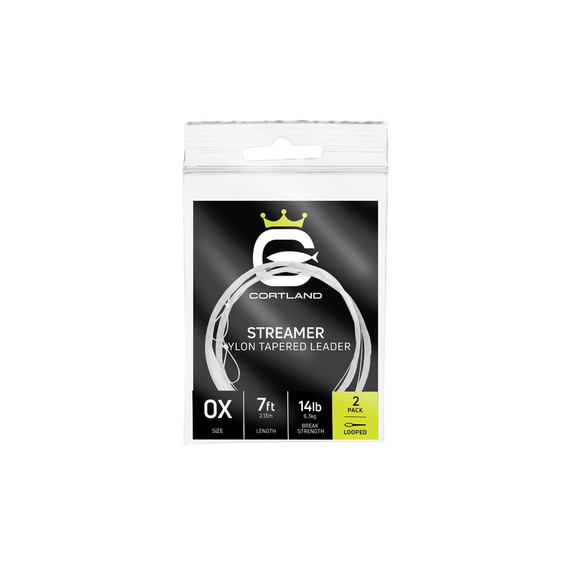 Cortland Streamer Nylon Tapered Leaders 4 FT 03X – 20 LB