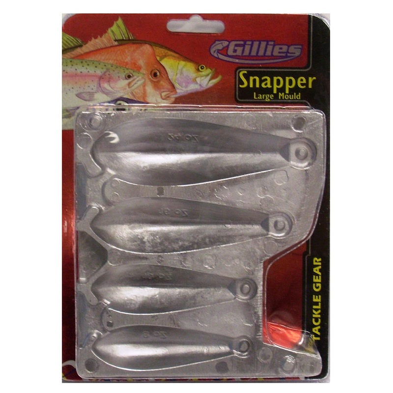 Gillies Snapper Sinker Mould Large