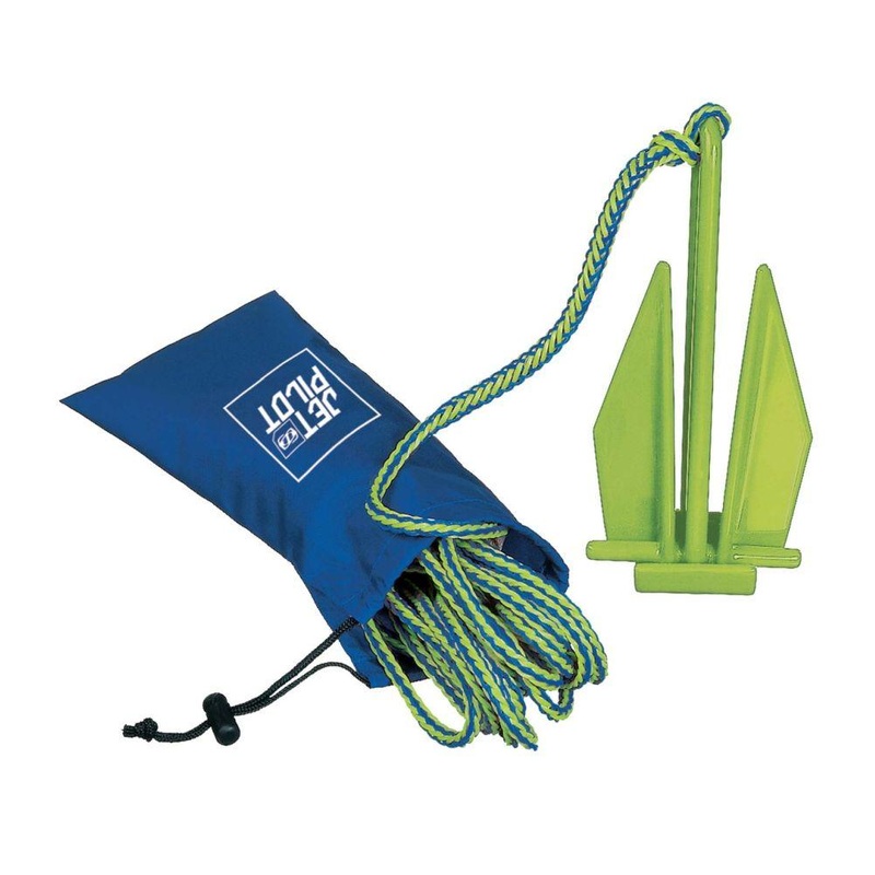 Jetpilot Lightweight PWC Jet Ski Fluke Anchor Blue Lime