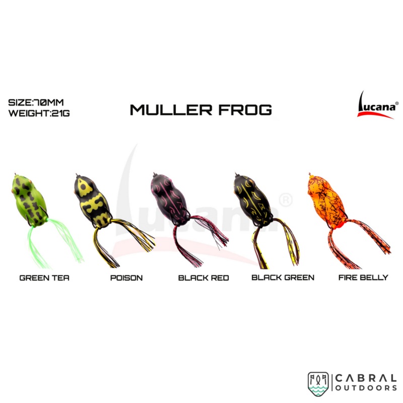 Lucana Muller Frog Lure 7cm | 21g Black Green