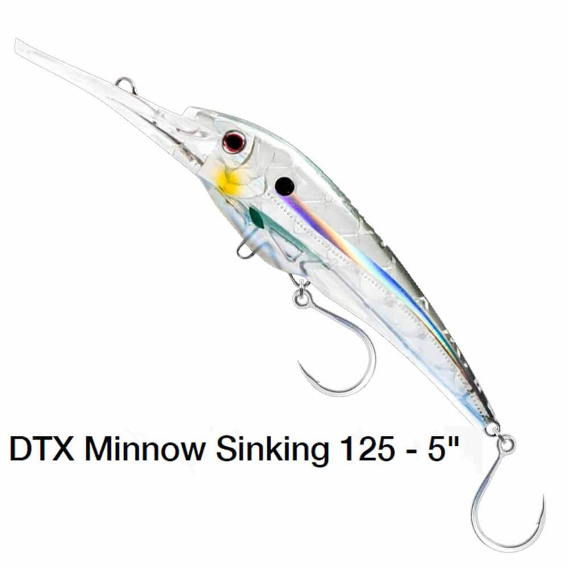 Nomad 5IN DTX125 Minnow Sinking Lure FIREBALL RED HEAD