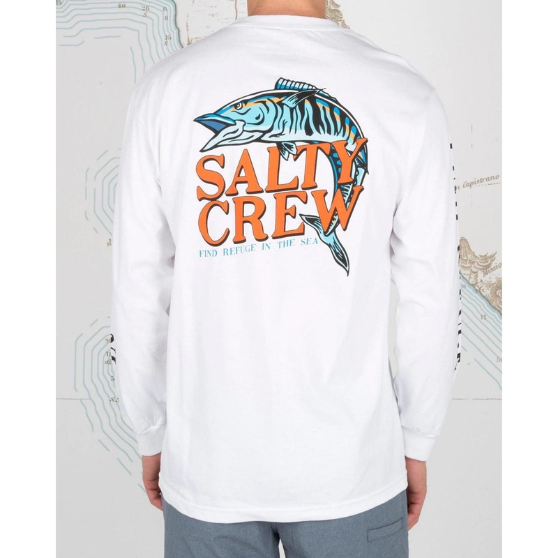 Salty Crew Oh No Standard L/S Tee S WHITE