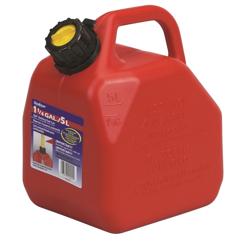 Scepter Plastic Red Jerry Can 10L