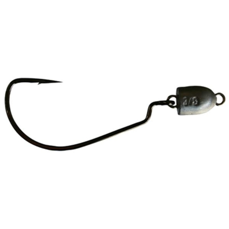 Tackle Tactics TT Snake Head Lock Weedless Weighted Jighead Mega Clearance 1/12oz 6/0XH