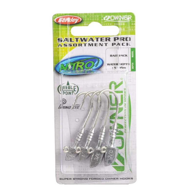 Berkley Nitro V2 Saltwater Pro Offshore Jighead Assorted Pack Large Heavy
