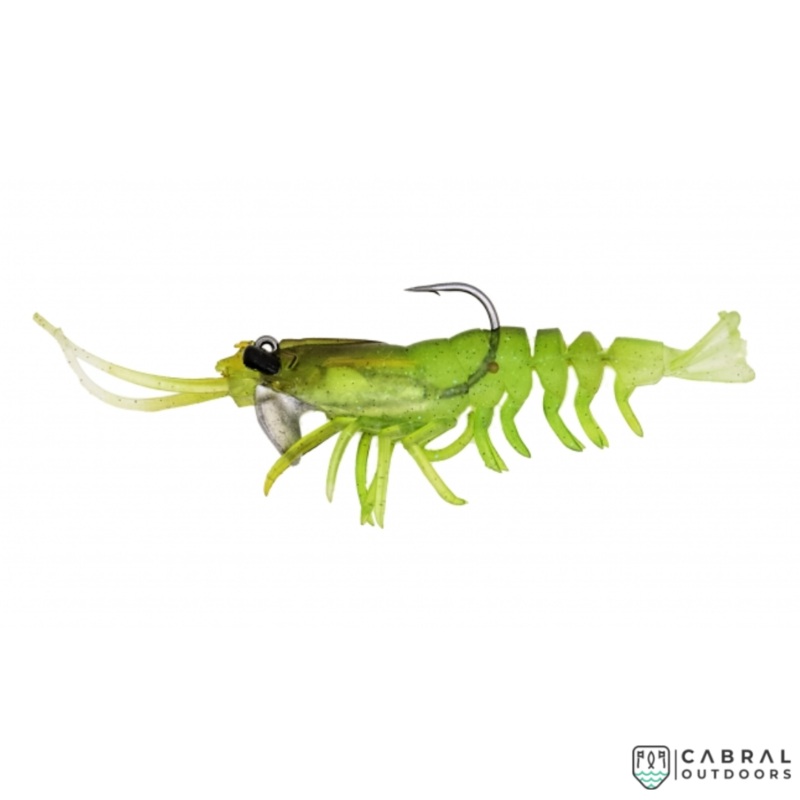 Savage Gear 3D Shrimp | Pack of 2 | Size: 3.5″-5″ 3.5″ Avocado