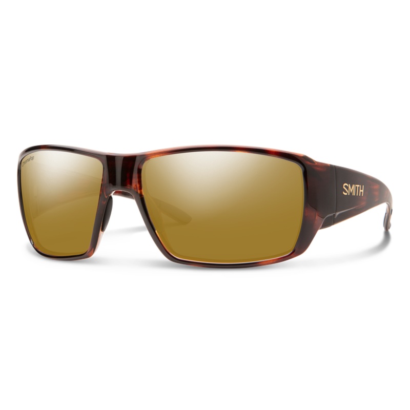 Smith Optics Guides Choice Tortoise Frame Glass Bronze Mirror Lens Performance Sunglasses