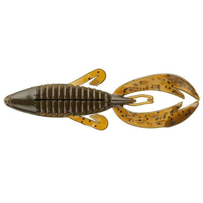 Big Bite Baits Fighting Frog Green Pumpkin 4″ 7pk