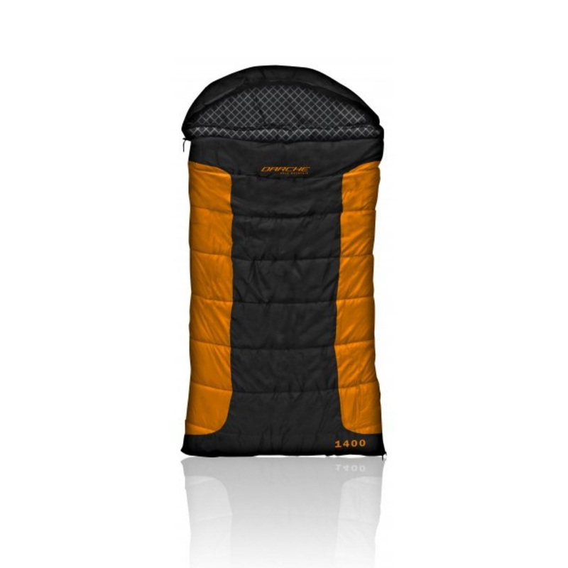 Darche Cold Mountain -12C 1400 Dual Zip Sleeping Bag 1400MM Black / Orange