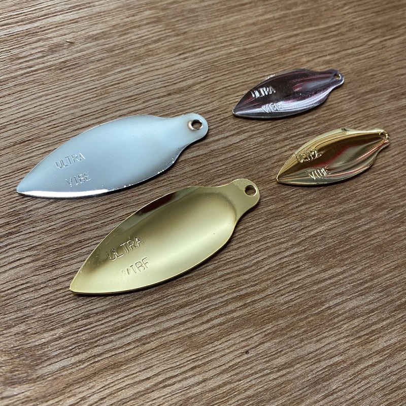 Georgia Blade Ultra Vibe Spinnerbait Blade 3Pk 3.5 Nickel