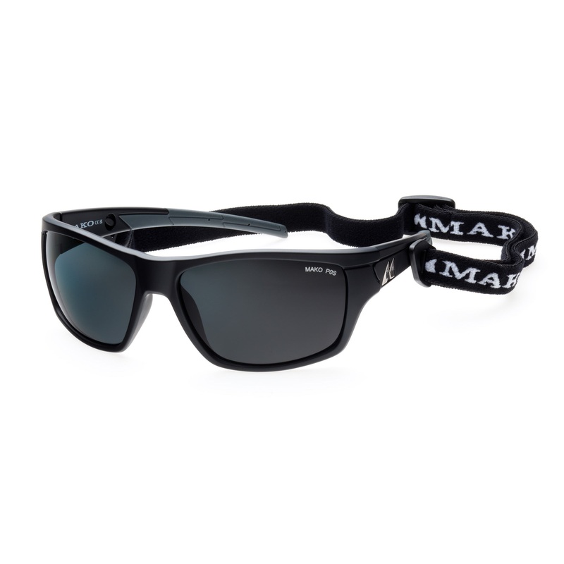 Mako Nemesis Matte Black Grey Frame Poly Grey Lens Polarised Sunglasses