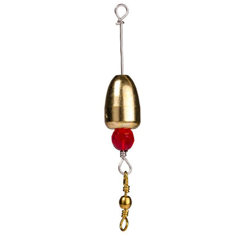 Strike King EZ-Rig Brass Pre-Rigged Carolina Rig Weights 3/8 oz