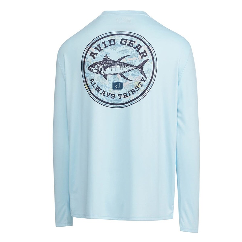 Avid Thirsty Tuna AVIDry Long Sleeve Ice Blue Small