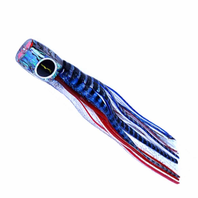 Black Bart Mahi Candy Trolling Lure BLUE YELLOW/RAINBOW