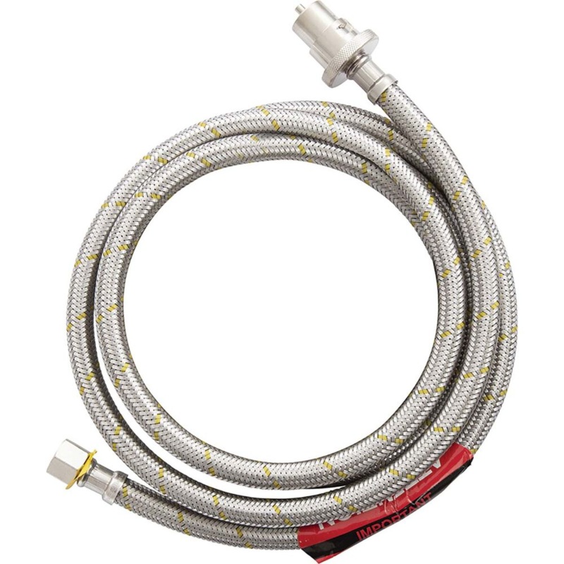 Companion Bayonet To Braided Gas Hose 3/8 SAE 1.2m