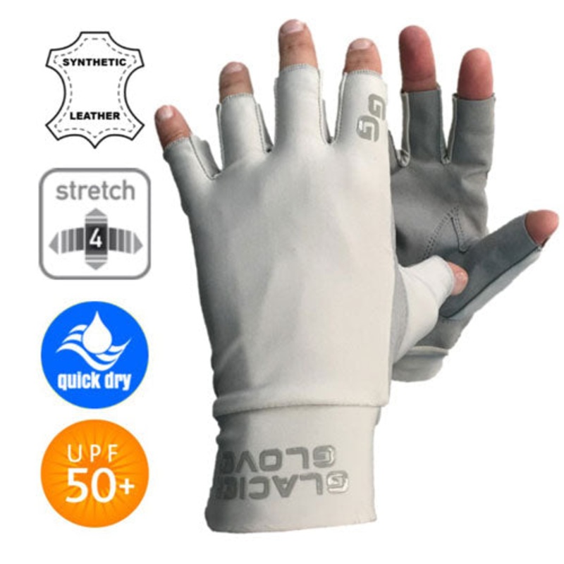 Glacier Outdoor Ascension Bay Sun Glove LARGE GRAY