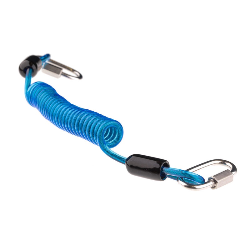 Toit Tether Blue Coil Lanyard BLUE