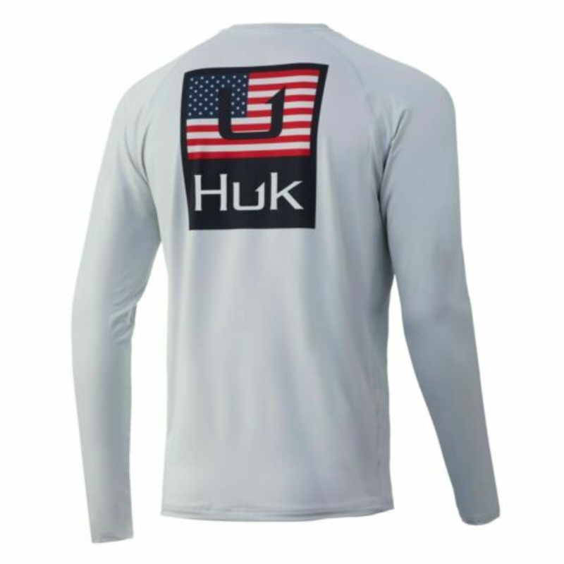 Huk Huk’d Up Americana Pursuit LS Shirt H1200298 Ice Blue (450) Medium
