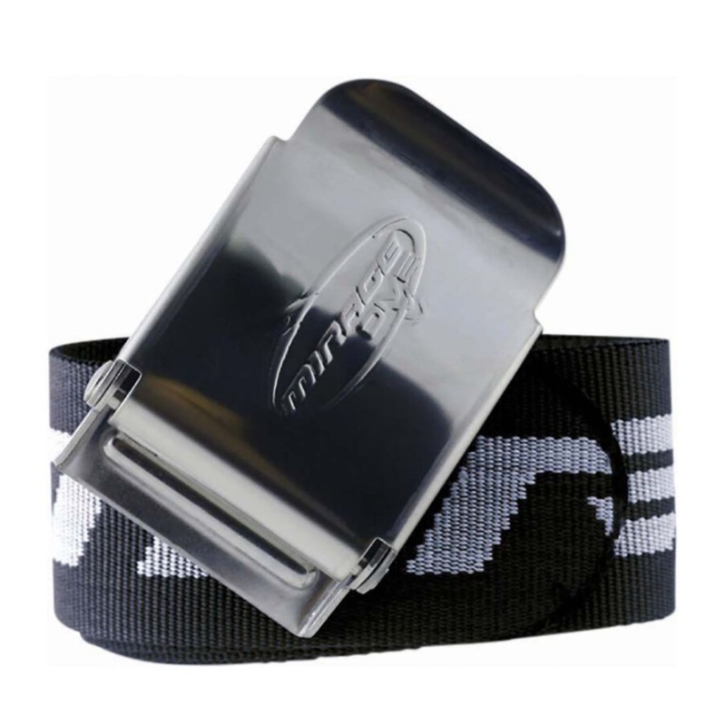 Mirage Weight Belt With Stainless Steel Buckle Black